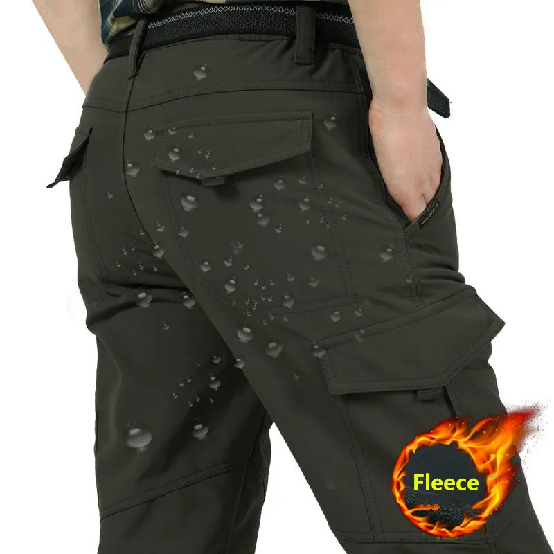 Fishing Pants Waterproof - Winter Thick Pants Men Double Layer