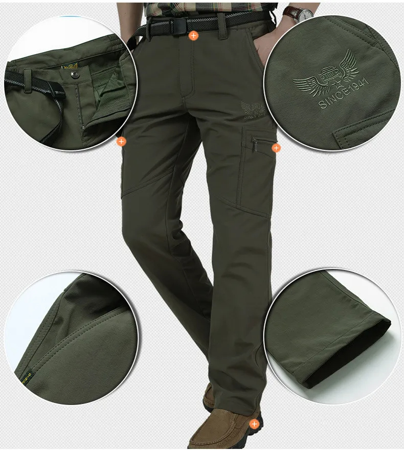 Winter Thick Pants Men Double  - Fishing Pants Waterproof ulasan dan harga