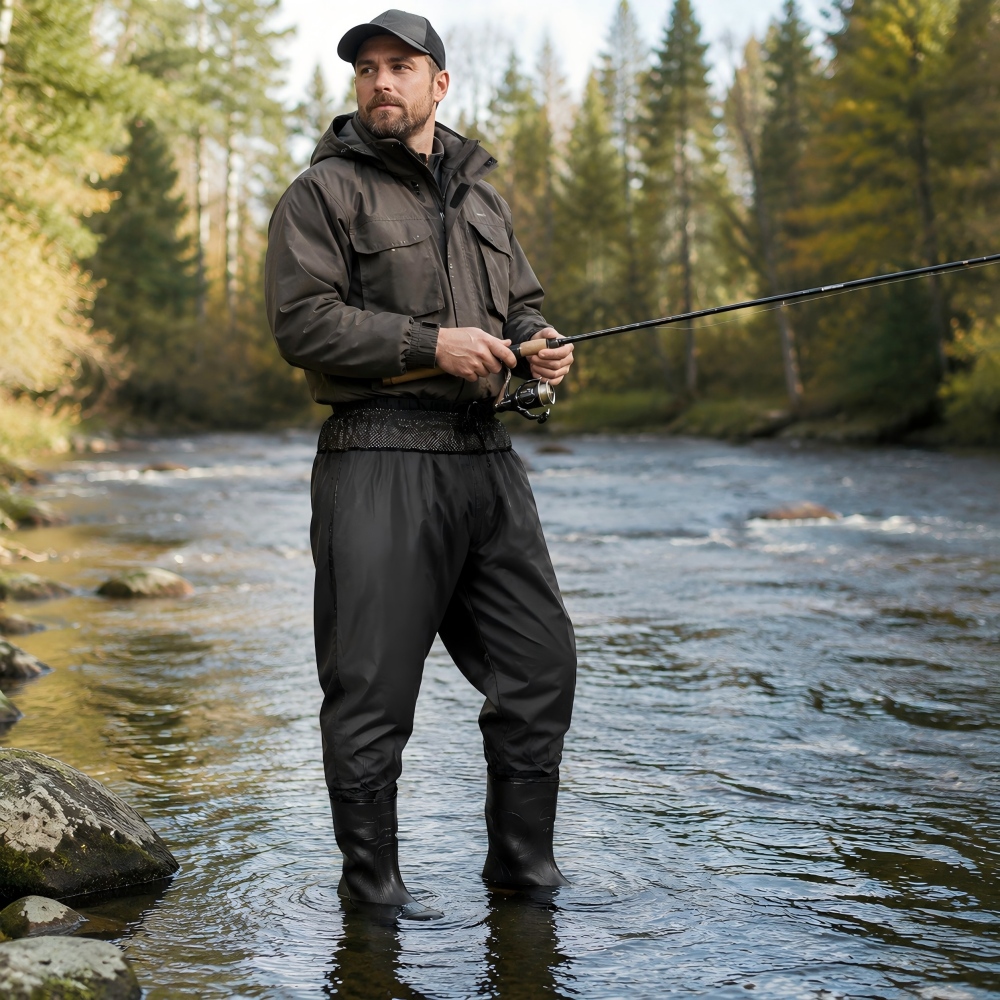 Waist High Fishing Waders for  - Fishing Pants Waterproof ulasan dan harga